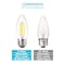 Luxrite B11 LED Light Bulbs 5W (60W Equivalent) 550LM 2700K Bright White Dimmable E26 Base 6-Pack LR21608-6PK - alternate 4